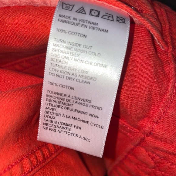 BDG Urban Outfitters Small Orange Denim Jacket. - Picture 5 of 7